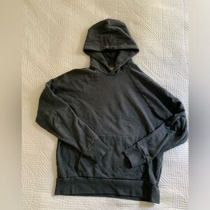 Everlane The Track Hoodie Organic Cotton Dark Heather Gray